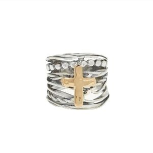 ABBEY CROSS RING